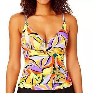 NWT Sea Grass Tankini Swim Top M